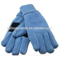 Red polyester embroidery Fleece Gloves